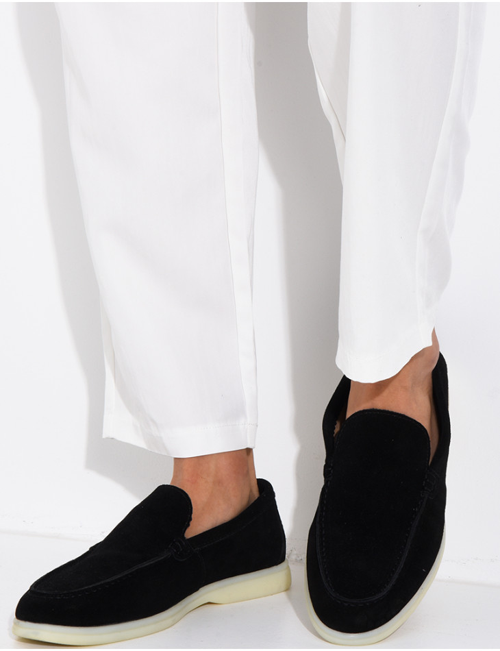 Mocassins en suédine