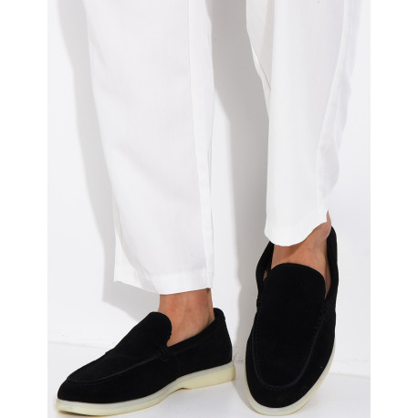 Mocassins en suédine