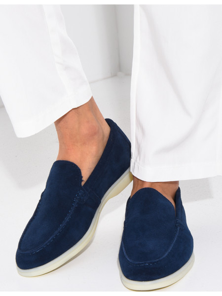 Mocassins en suédine