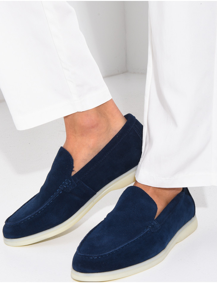 Mocassins en suédine