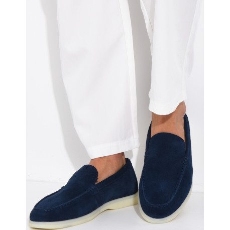 Mocassins en suédine