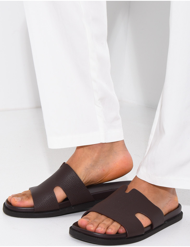 Sandales en similicuir