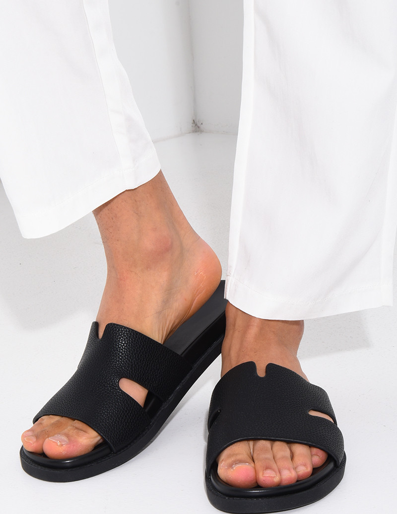 Sandales en similicuir