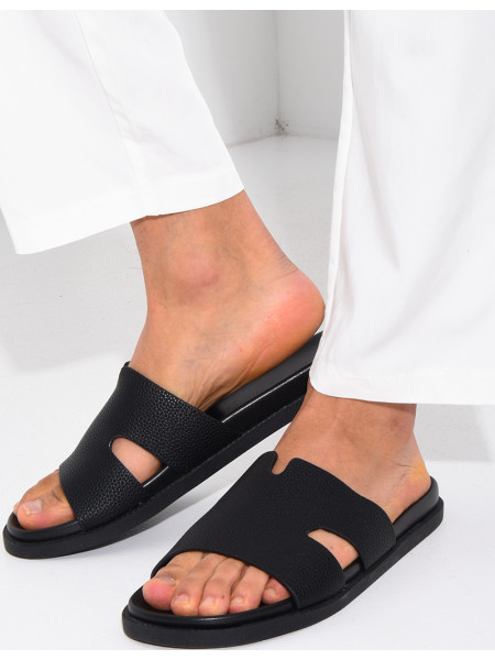 Sandales en similicuir