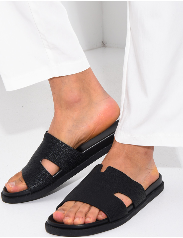 Sandales en similicuir