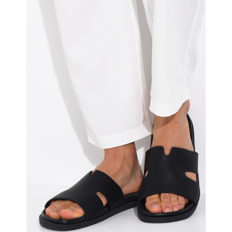 Sandales en similicuir