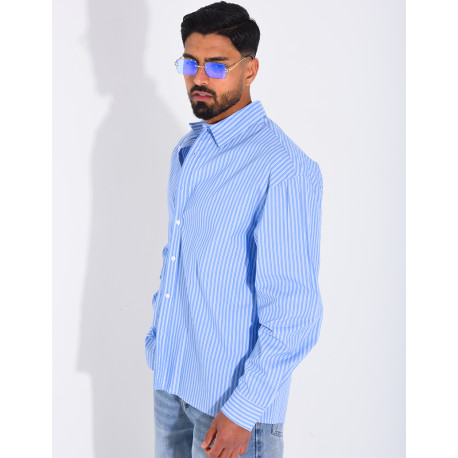 Chemise rayée manches longues