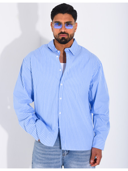 Chemise rayée manches longues
