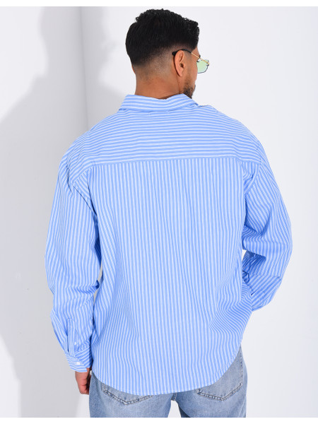 Chemise rayée manches longues