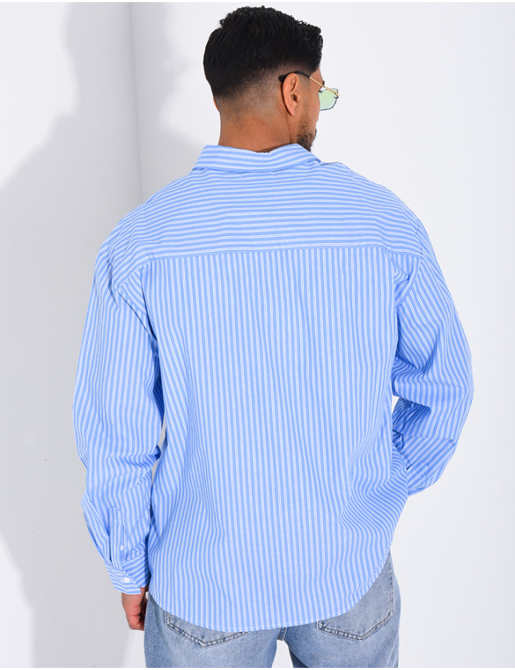 Chemise rayée manches longues