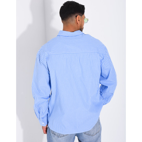 Chemise rayée manches longues