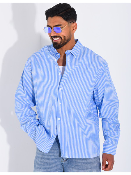 Chemise rayée manches longues
