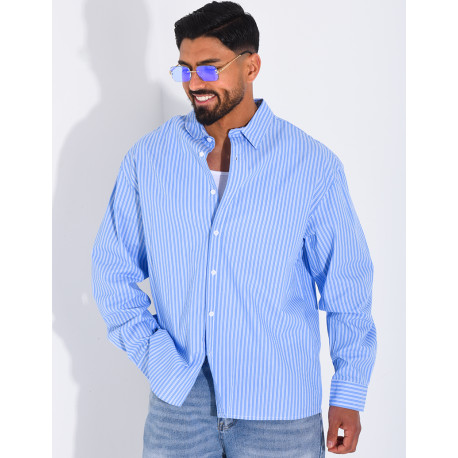 Chemise rayée manches longues