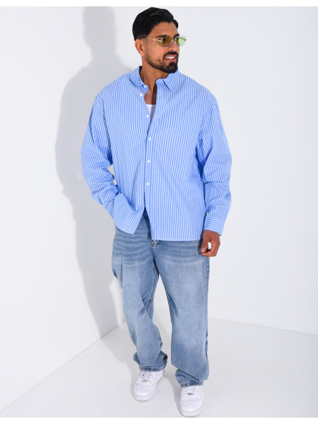 Chemise rayée manches longues