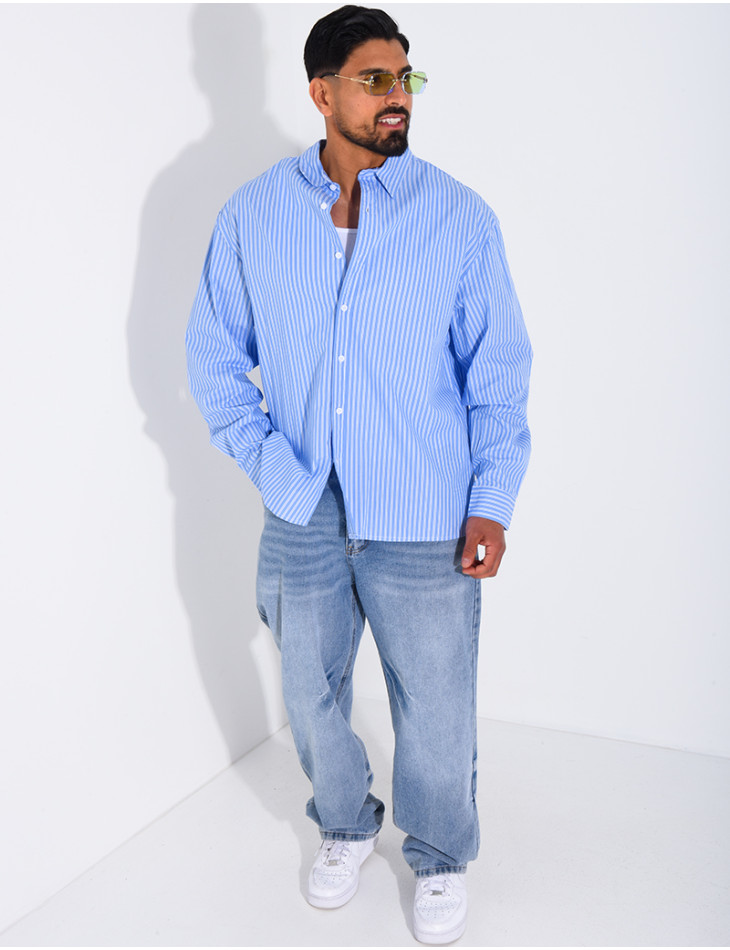 Chemise rayée manches longues