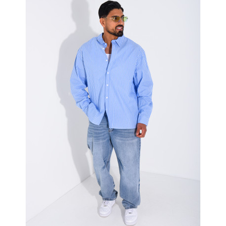 Chemise rayée manches longues
