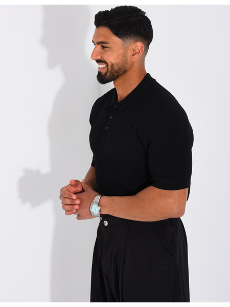 Short-sleeved polo shirt