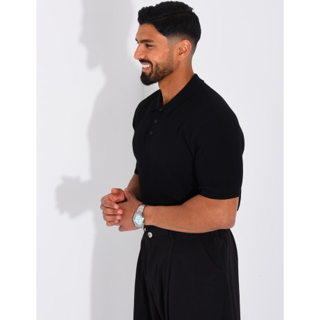 Short-sleeved polo shirt