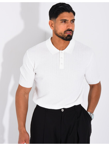 Short-sleeved polo shirt