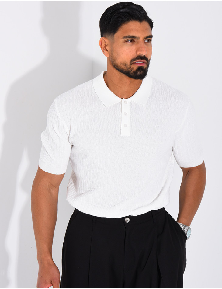 Short-sleeved polo shirt