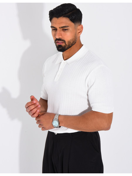 Short-sleeved polo shirt