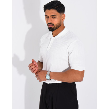 Short-sleeved polo shirt