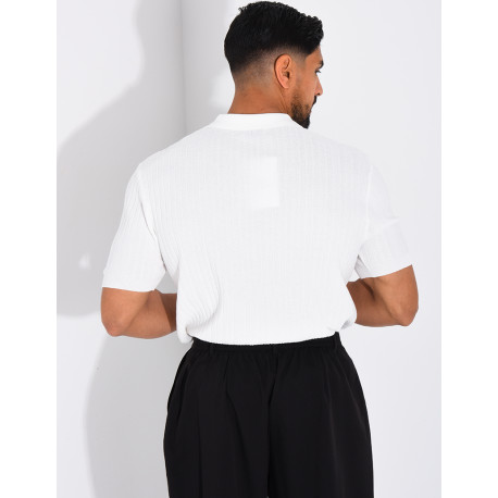 Short-sleeved polo shirt