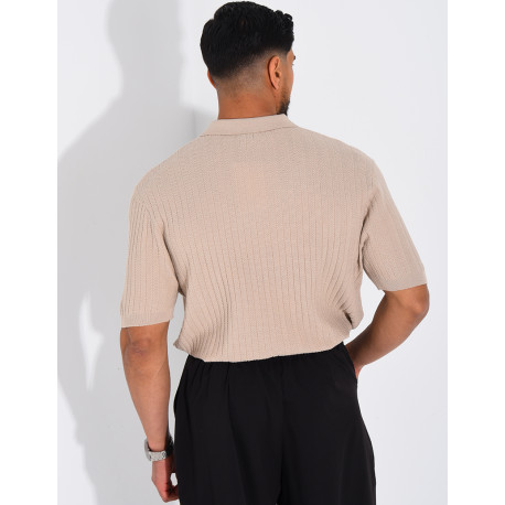 Short-sleeved polo shirt