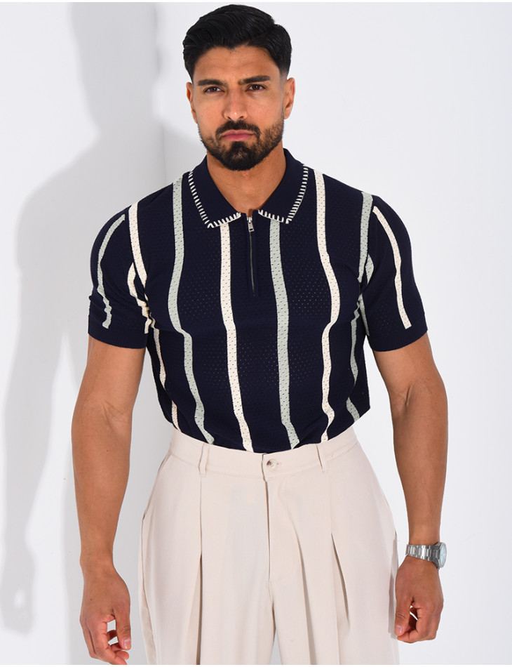 Short-sleeved polo shirt
