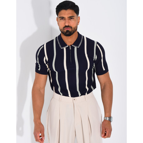 Short-sleeved polo shirt