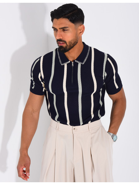 Short-sleeved polo shirt