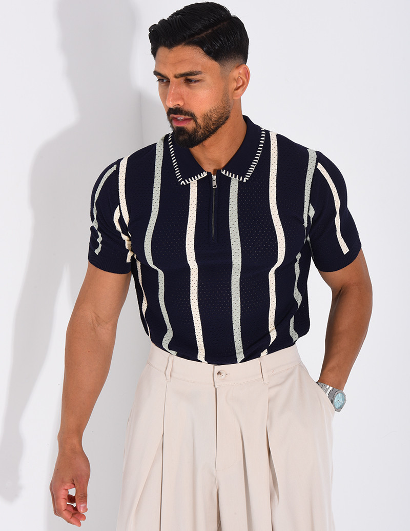 Short-sleeved polo shirt