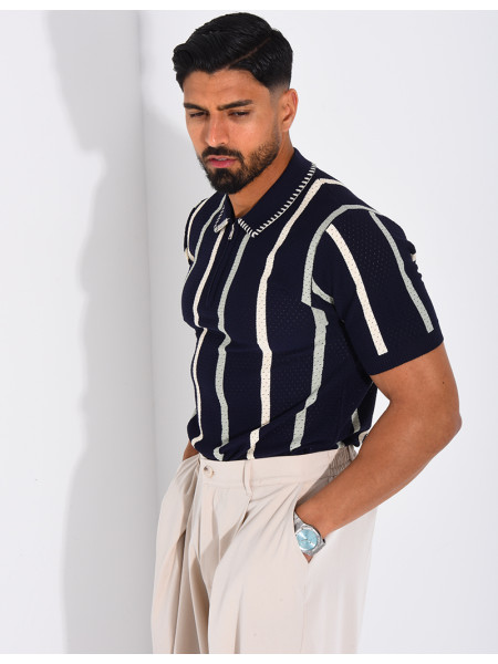 Short-sleeved polo shirt