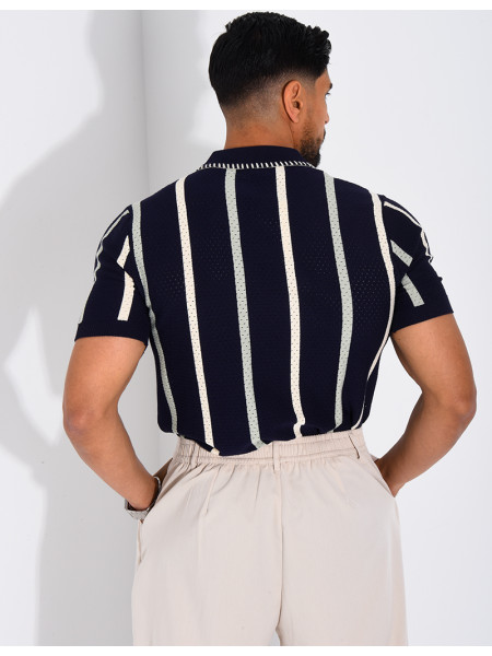 Short-sleeved polo shirt