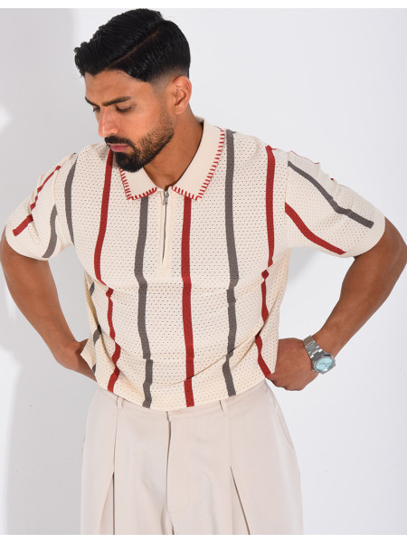 Short-sleeved polo shirt