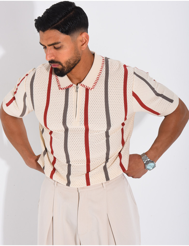Short-sleeved polo shirt