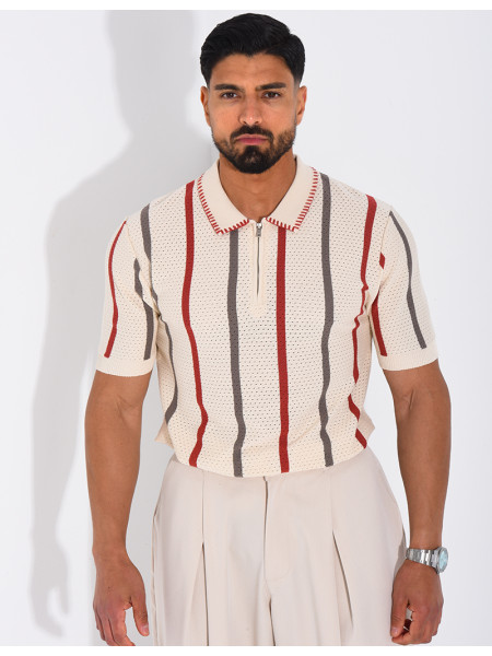 Short-sleeved polo shirt