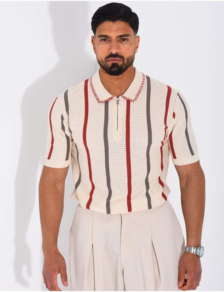 Short-sleeved polo shirt