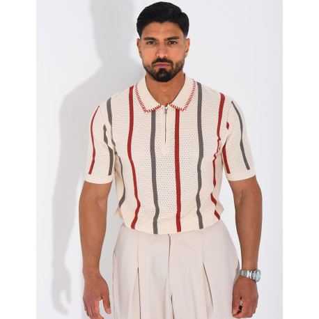 Short-sleeved polo shirt