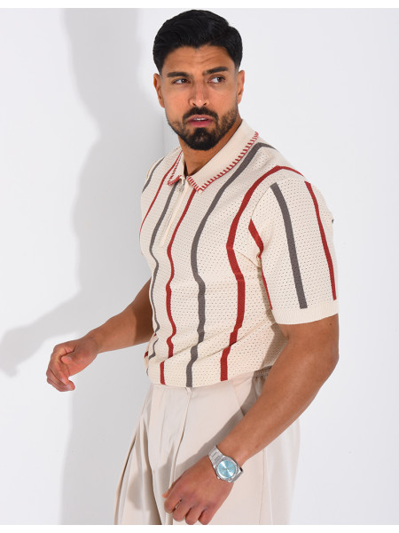 Short-sleeved polo shirt