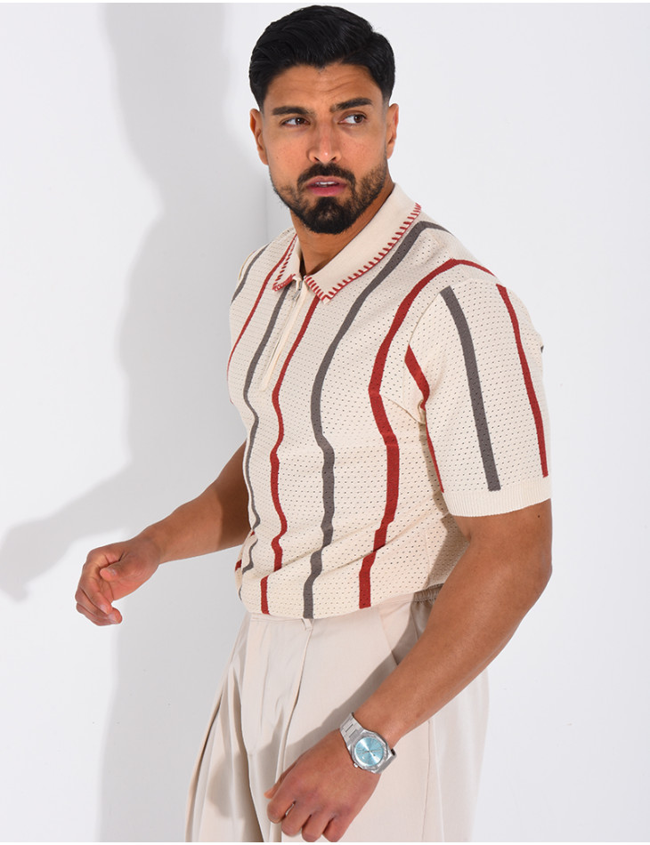 Short-sleeved polo shirt