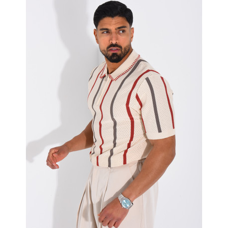 Short-sleeved polo shirt