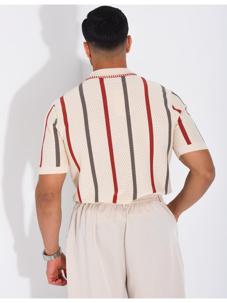 Short-sleeved polo shirt