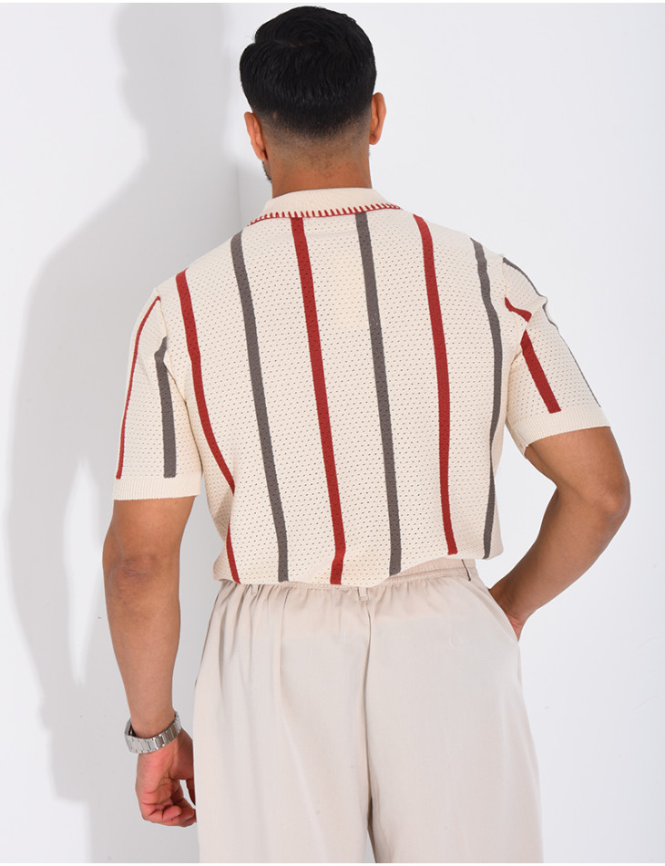 Short-sleeved polo shirt