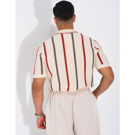 Short-sleeved polo shirt