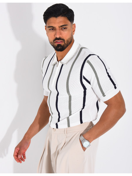 Short-sleeved polo shirt