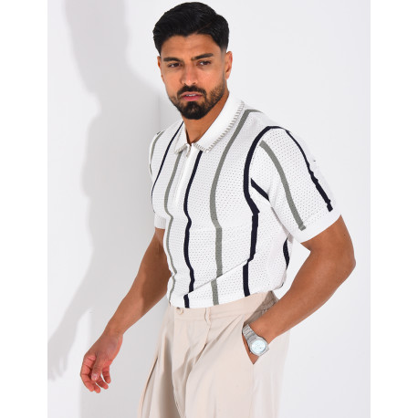 Short-sleeved polo shirt