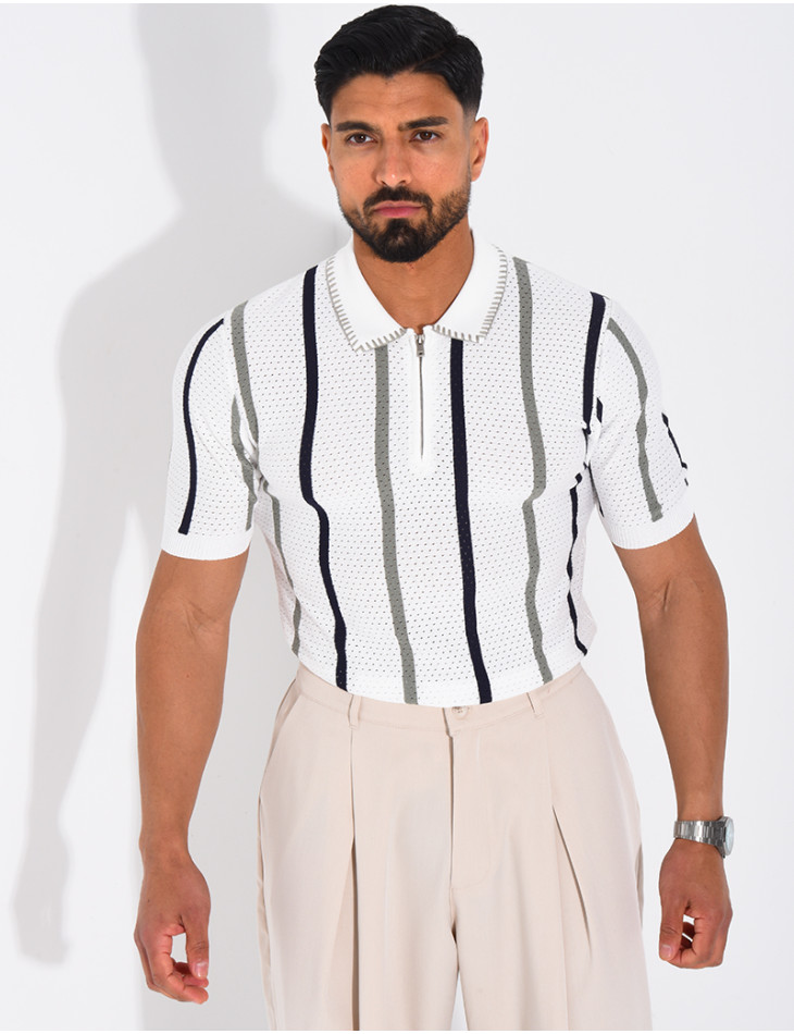 Short-sleeved polo shirt