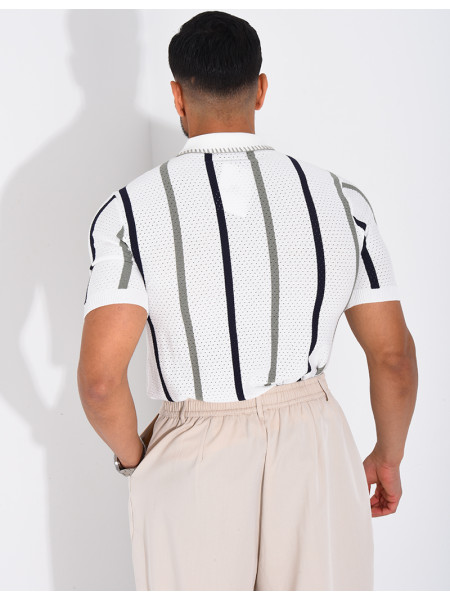 Short-sleeved polo shirt