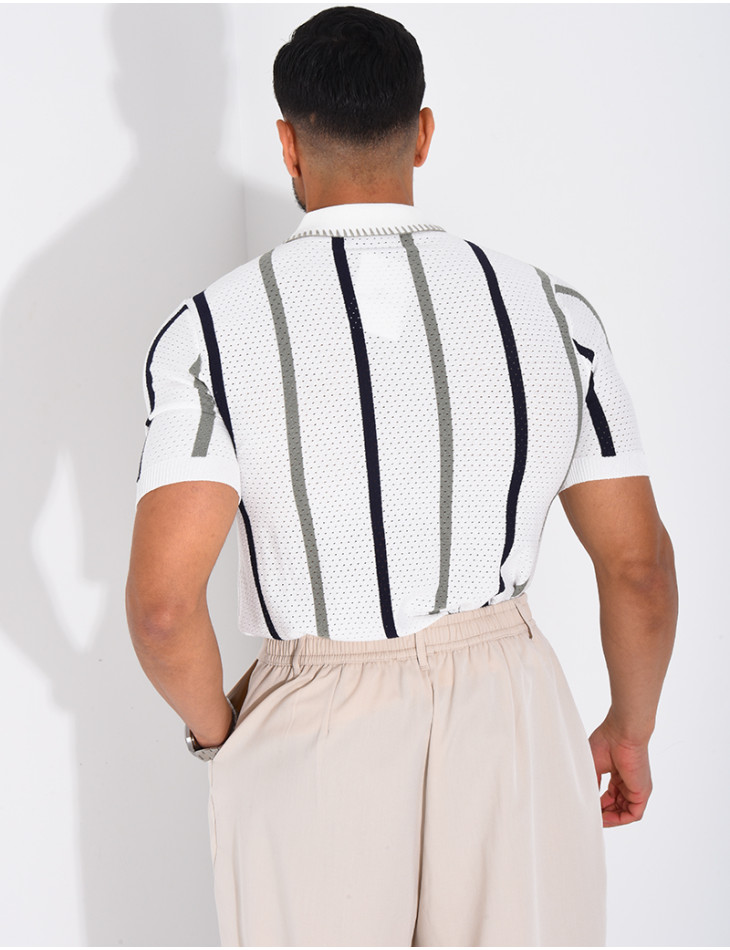 Short-sleeved polo shirt